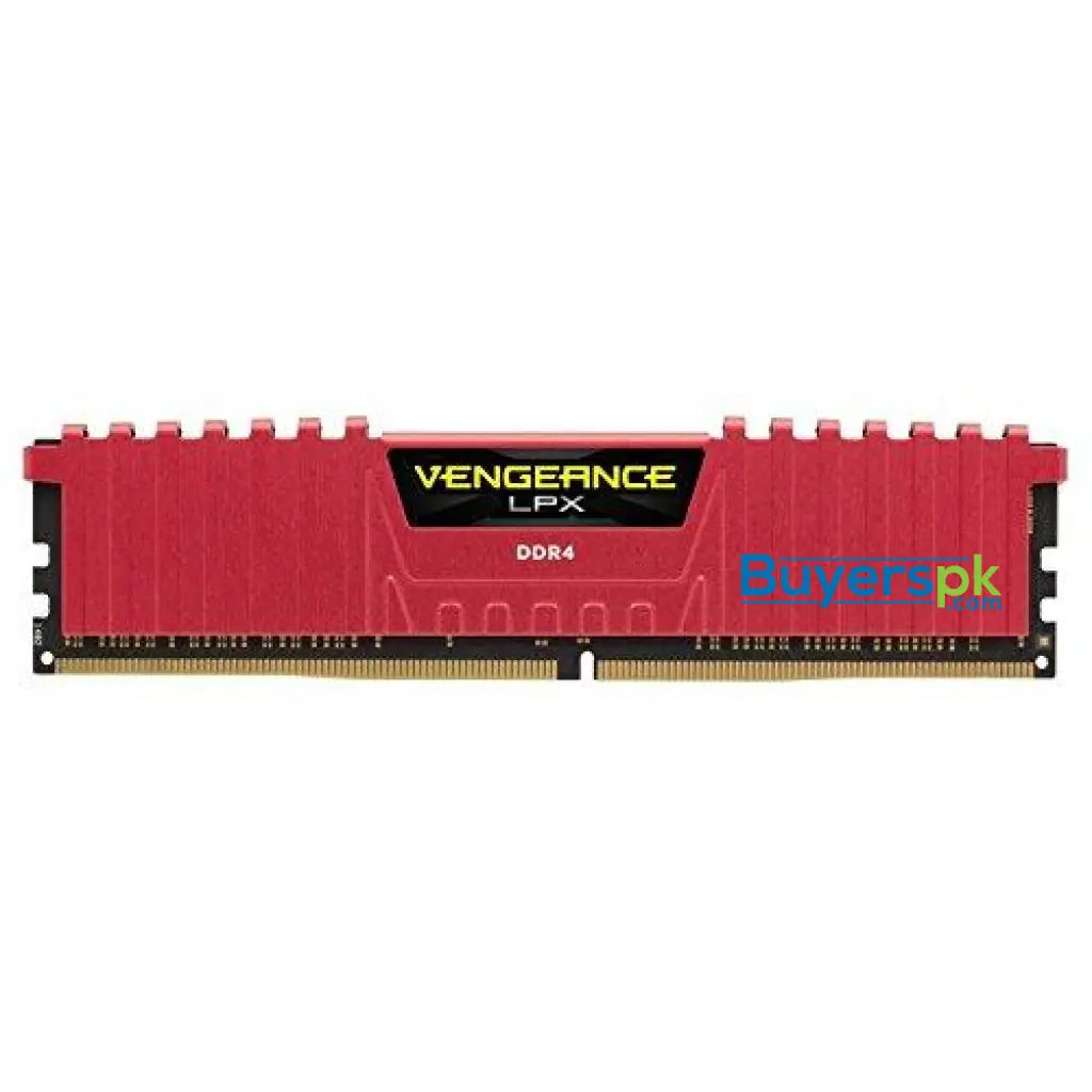 CORSAIR Vengeance LPX 8GB (1 x 8GB) DDR4 DRAM 2400MHz C16 Memory Kit - Red (CMK8GX4M1A2400C16R) - RAM CORSAIR Vengeance LPX 8GB (1 x 8GB) DDR4 DRAM 2400MHz C16 Memory Kit - Red (CMK8GX4M1A2400C16R) - RAM